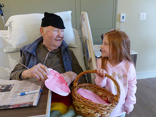 It is often helpful if a child has an activity to do while visiting a loved one who is receiving hospice care.