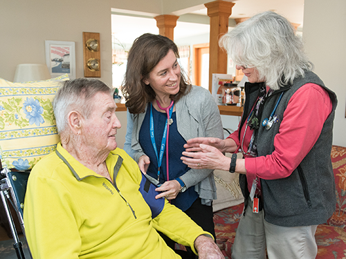 Care Dimensions' hospice nurse residents receive extensive training, including patient care that is overseen by a preceptor.