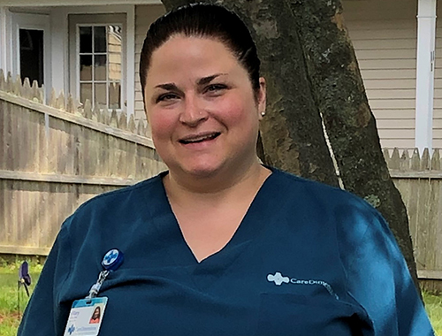 Hillary Fortin, Care Dimensions evening hospice aide