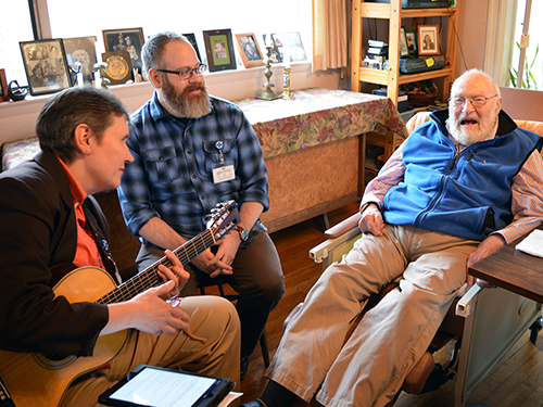 Music therapy can bring relaxation, stress reduction and feelings of joy for hospice patients.