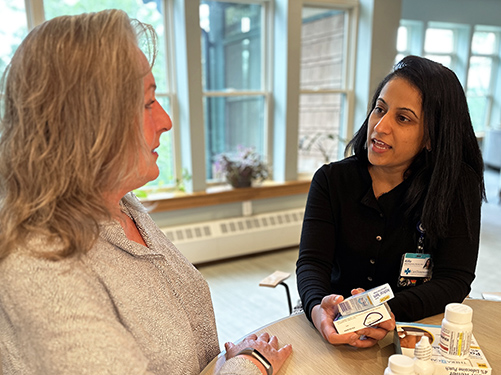 A medication review ensures that a hospice patient is receiving the best combination of medications and therapies for their needs, goals, and quality of life.