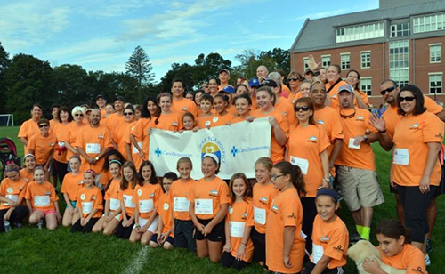 Employees of Crosby’s Markets and Henry’s Fine Foods participate in the Care Dimensions Walk for Hospice as ‘Dave’s Team,’ named in memory of former Crosby’s Markets’ President David Crosby.