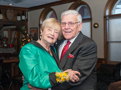 Fran Pearlman and David Butters on their wedding day