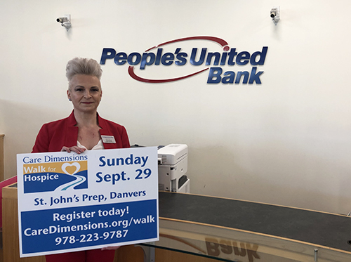 Deborah Kwong, Beverly branch manager for People’s United Bank, will be participating in her second Walk for Hospice with her daughter.