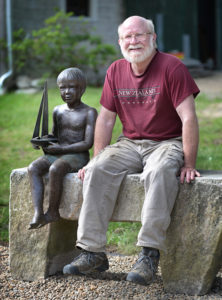 John Seamans son of sculptor Beverly Seamans supporter of Care Dimensions hospice auction